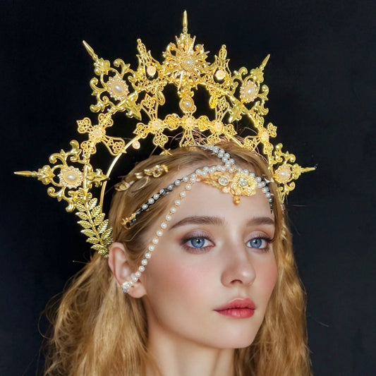 Serre tete aureole ange